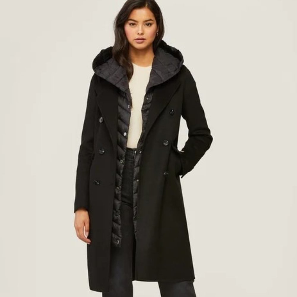 NEW Soia & Kyo Viola 3 in 1 Wool Coat